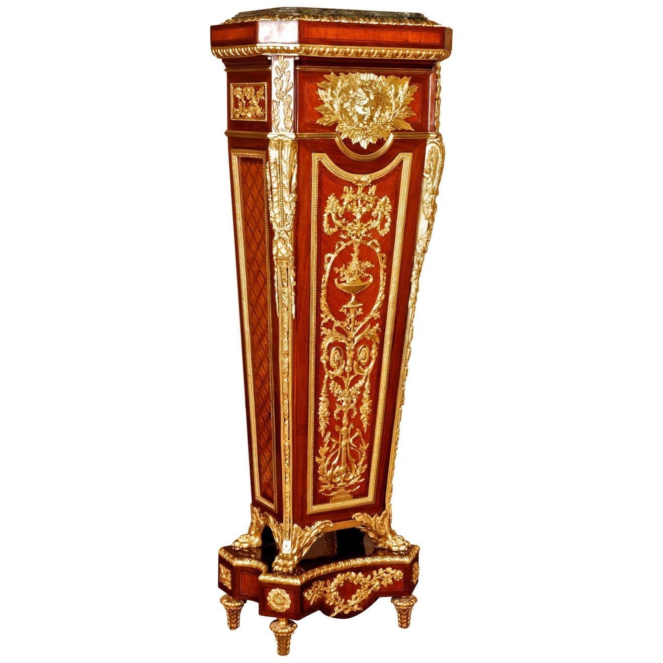 20th Century Louis XVI Style Pedestal After Jean Henri Riesener