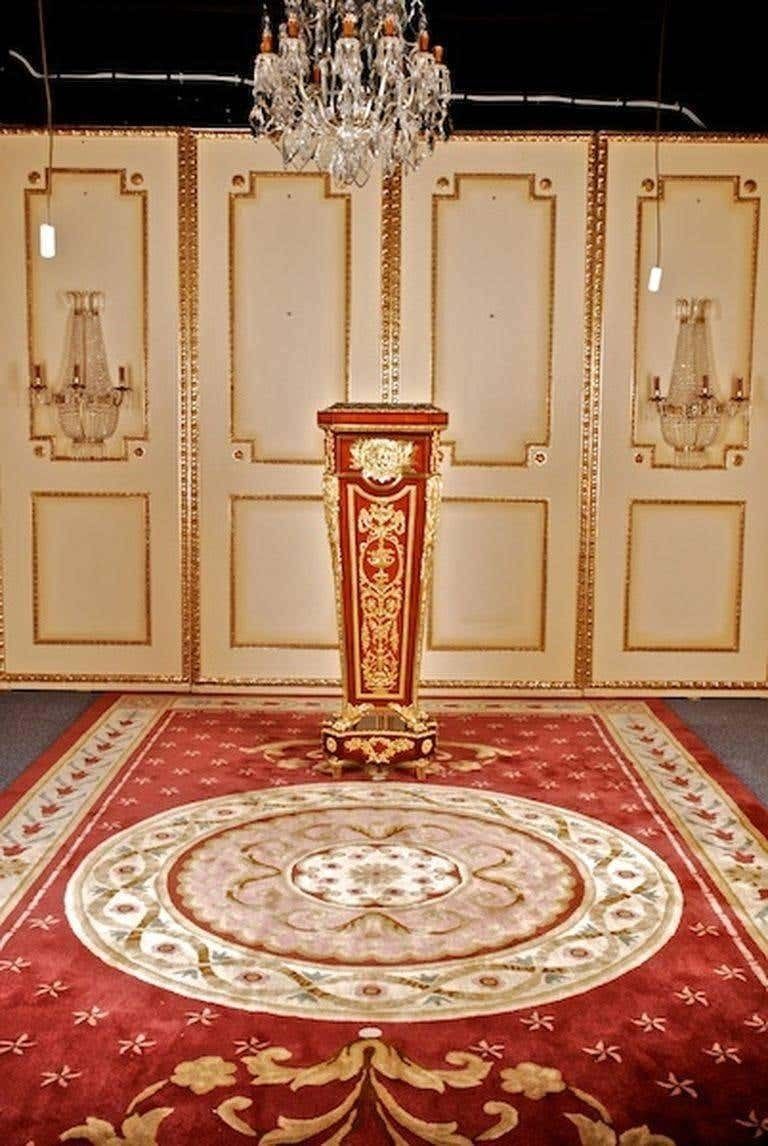 20th Century Louis XVI Style Pedestal After Jean Henri Riesener photo furniture