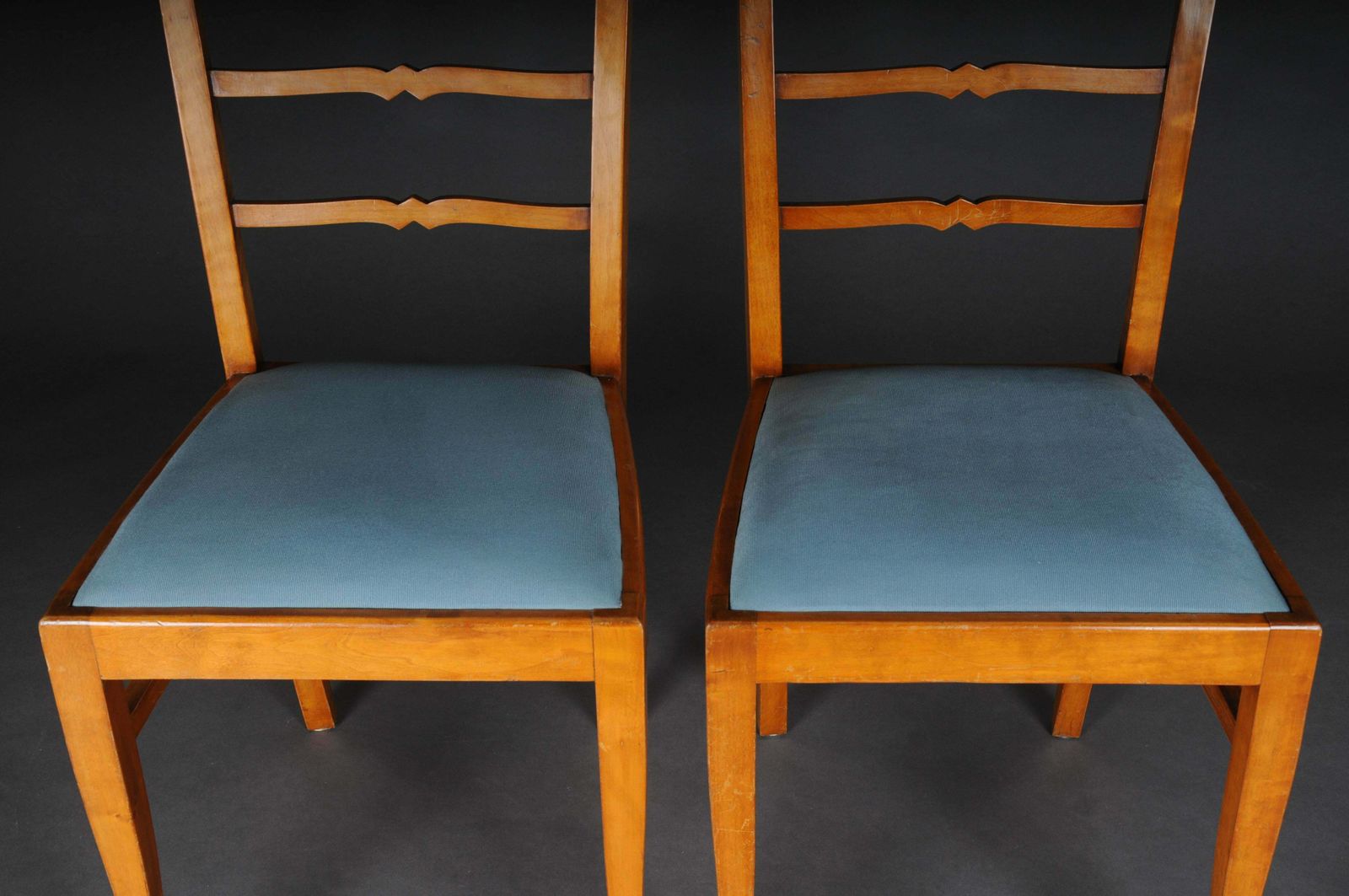 20th Century Set Of 2 Biedermeier/Art Deco Chairs, Birch photo 1529.0