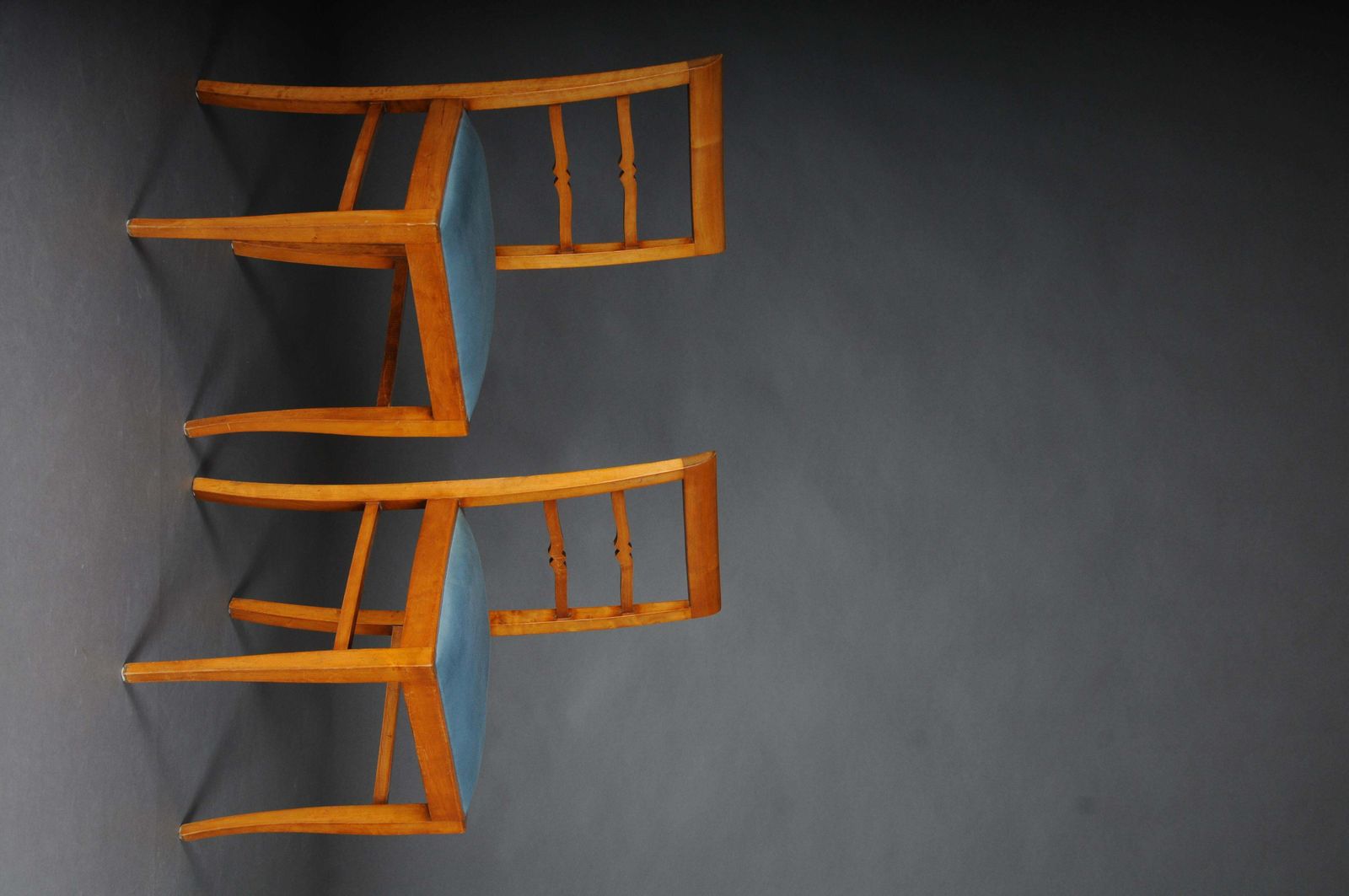 20th Century Set Of 2 Biedermeier/Art Deco Chairs, Birch photo buy