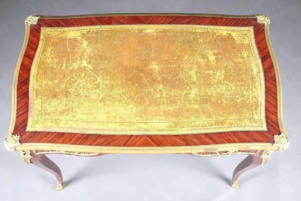 19th Century Napoleon III Ladies Bureau Plat Desk photo vintage