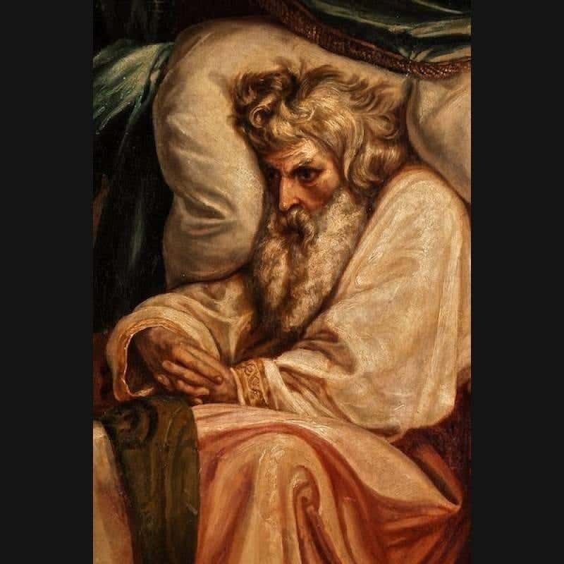 19th Century Baroque Oil On Canvas The King And The Musical Page By A. Sturm photo furniture