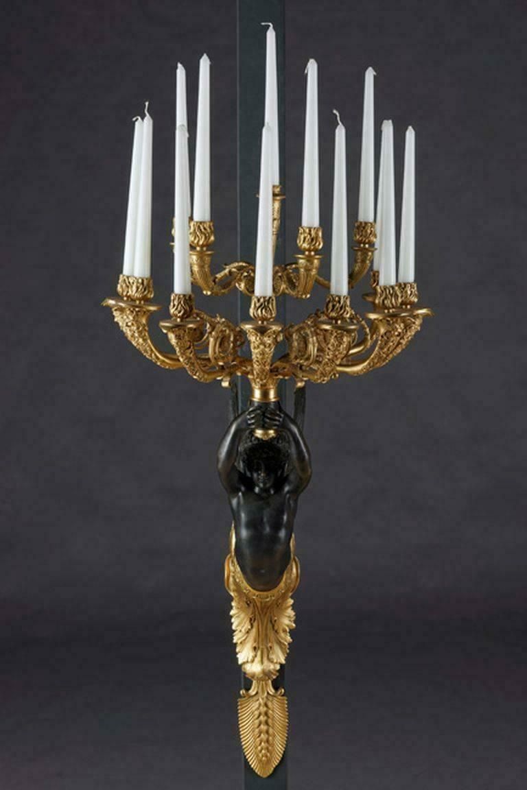 20th Century Empire Style Wall Girdle/Wall Light After Antoine André Ravrio photo for sale