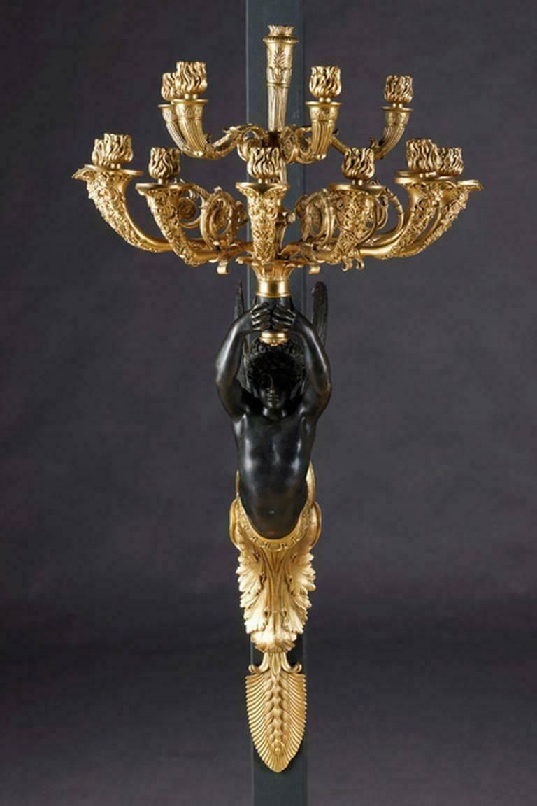 20th Century Empire Style Wall Girdle/Wall Light After Antoine André Ravrio photo 5437.0