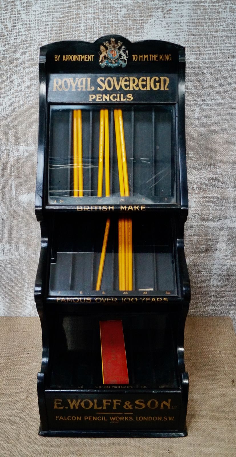 A Rare Royal Sovereign Pencil Shop Display Case photo for sale