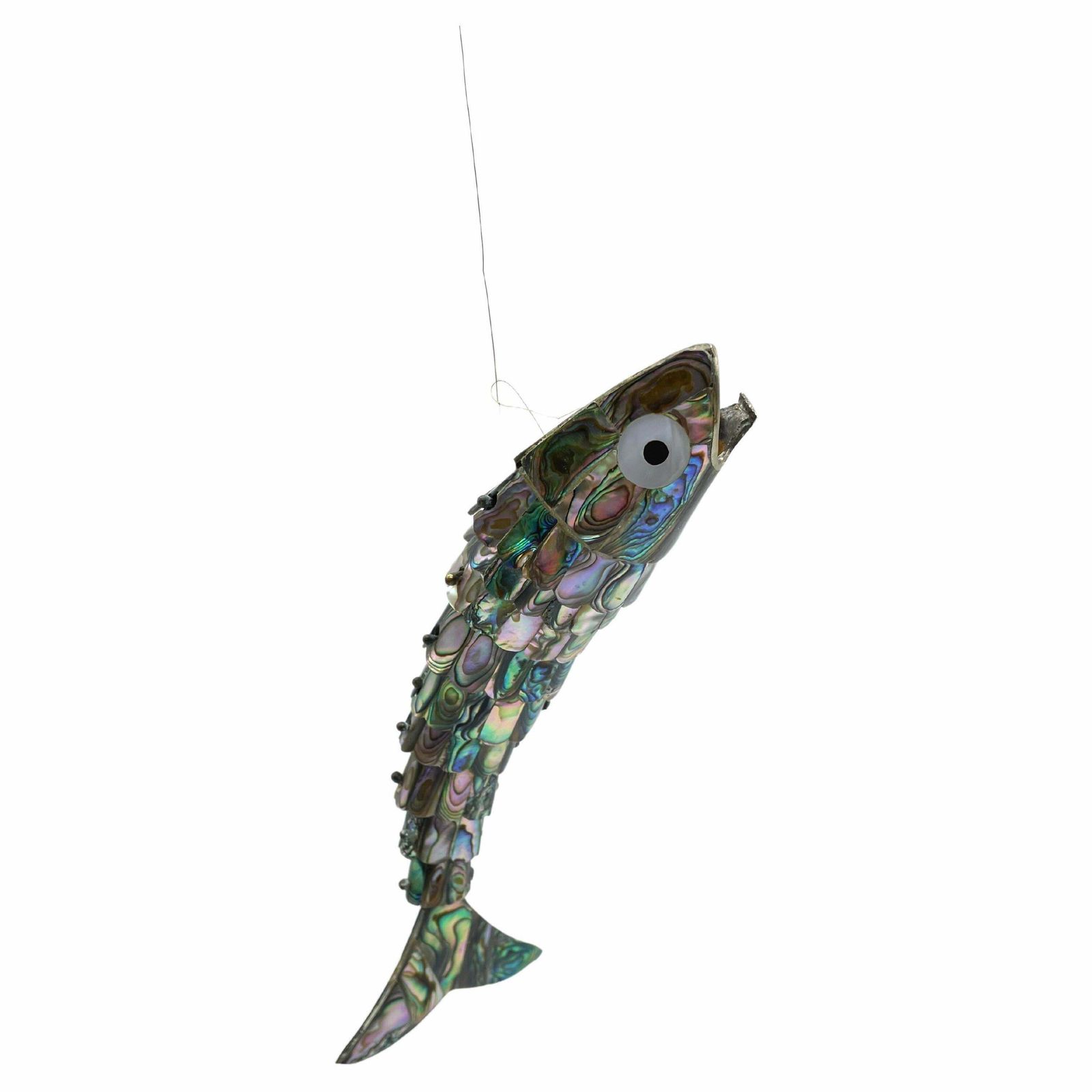 Curious Wriggling Fish Made Of Mother Of Pearl