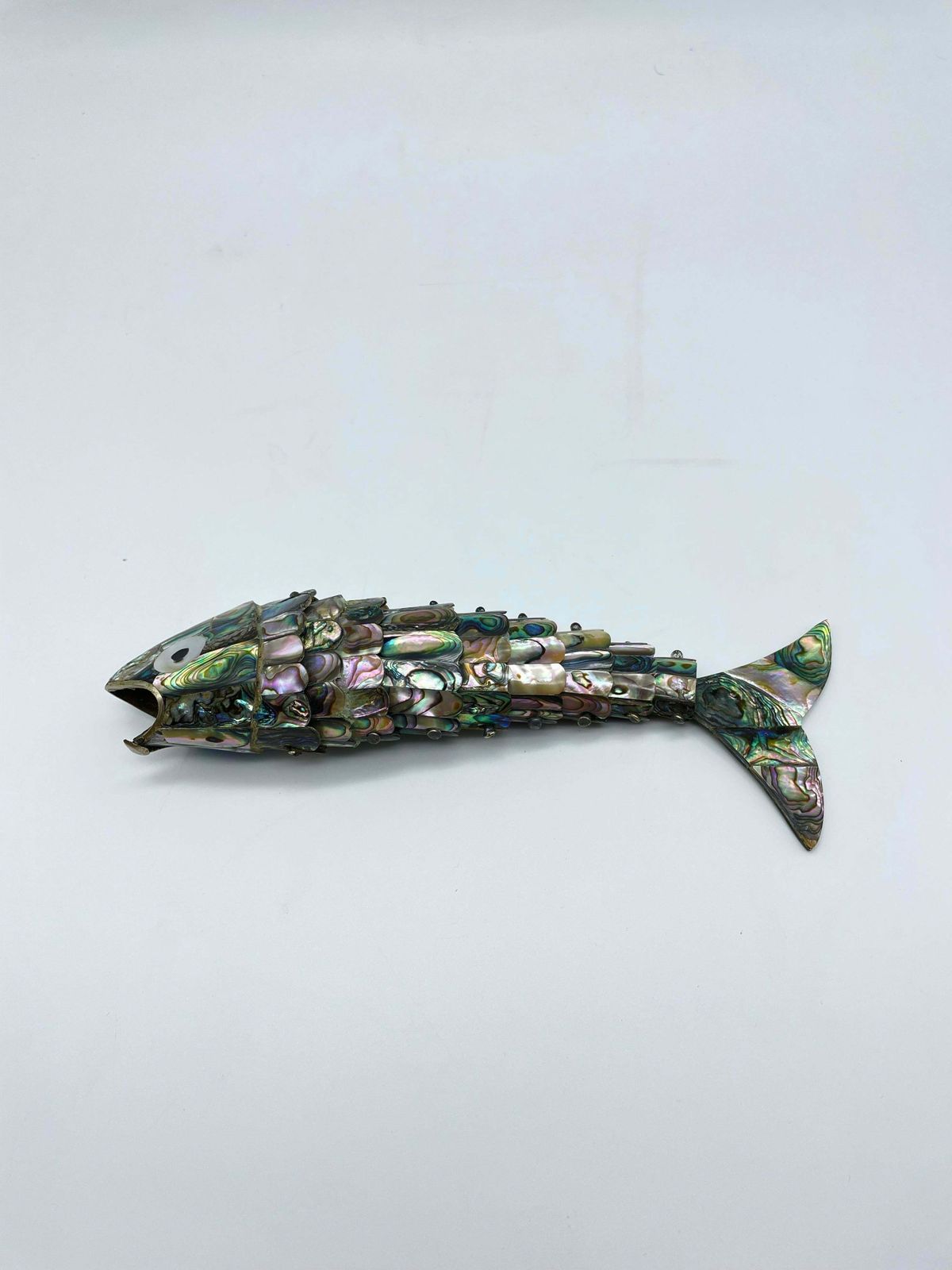 Curious Wriggling Fish Made Of Mother Of Pearl photo Home Decor