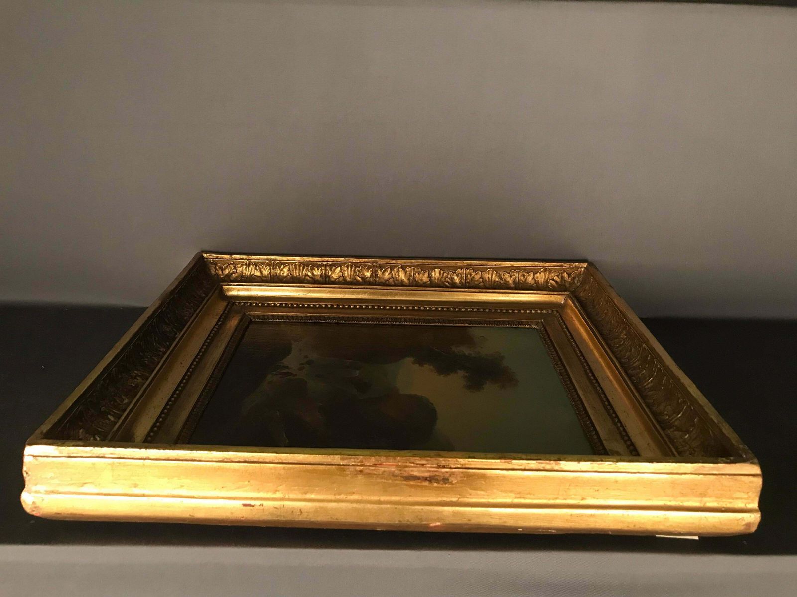 photo for sale Oil Painting Waterfall In The Roman Mountains, 18th Century