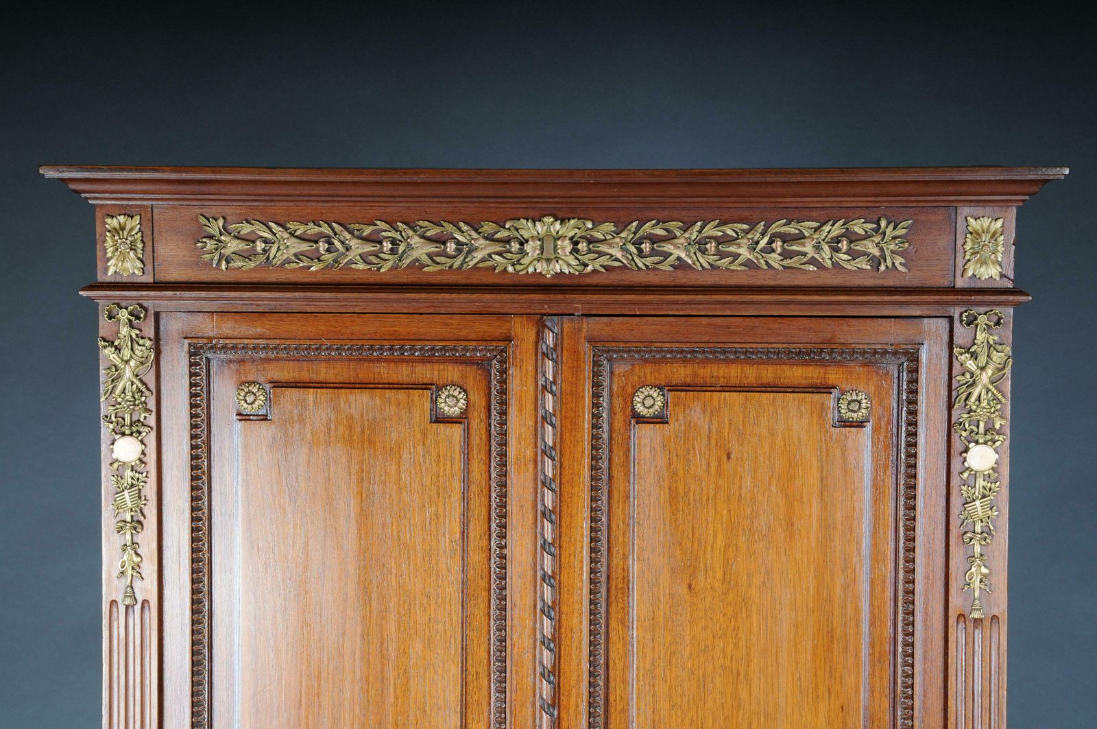 Rare Delicate Mahogany Music Cabinet Around 1880, Louis XVI photo for sale