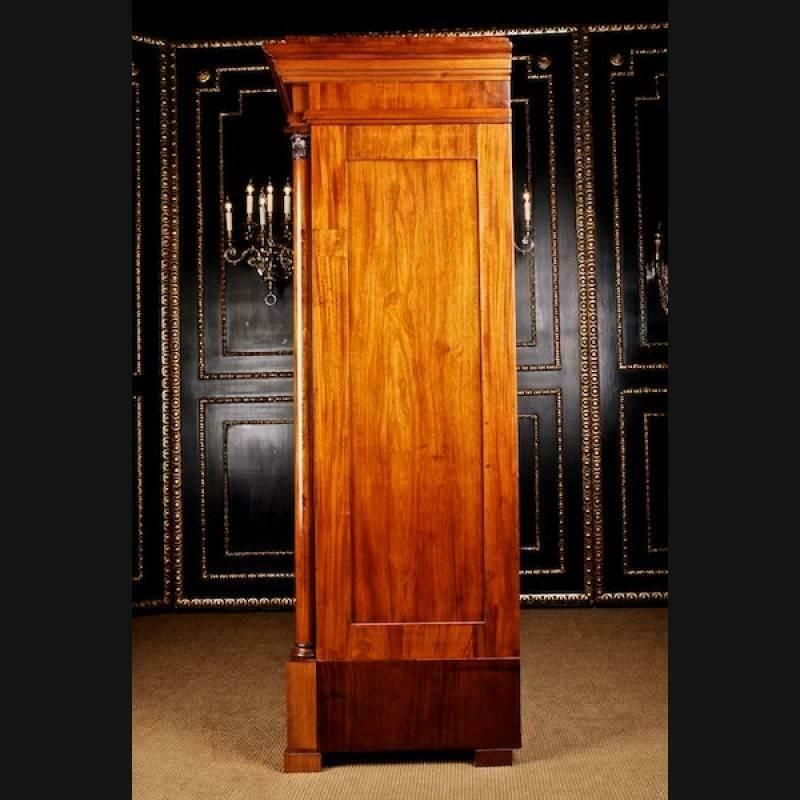 19th Century Biedermeier Style Mahogany Armoire photo Furniture