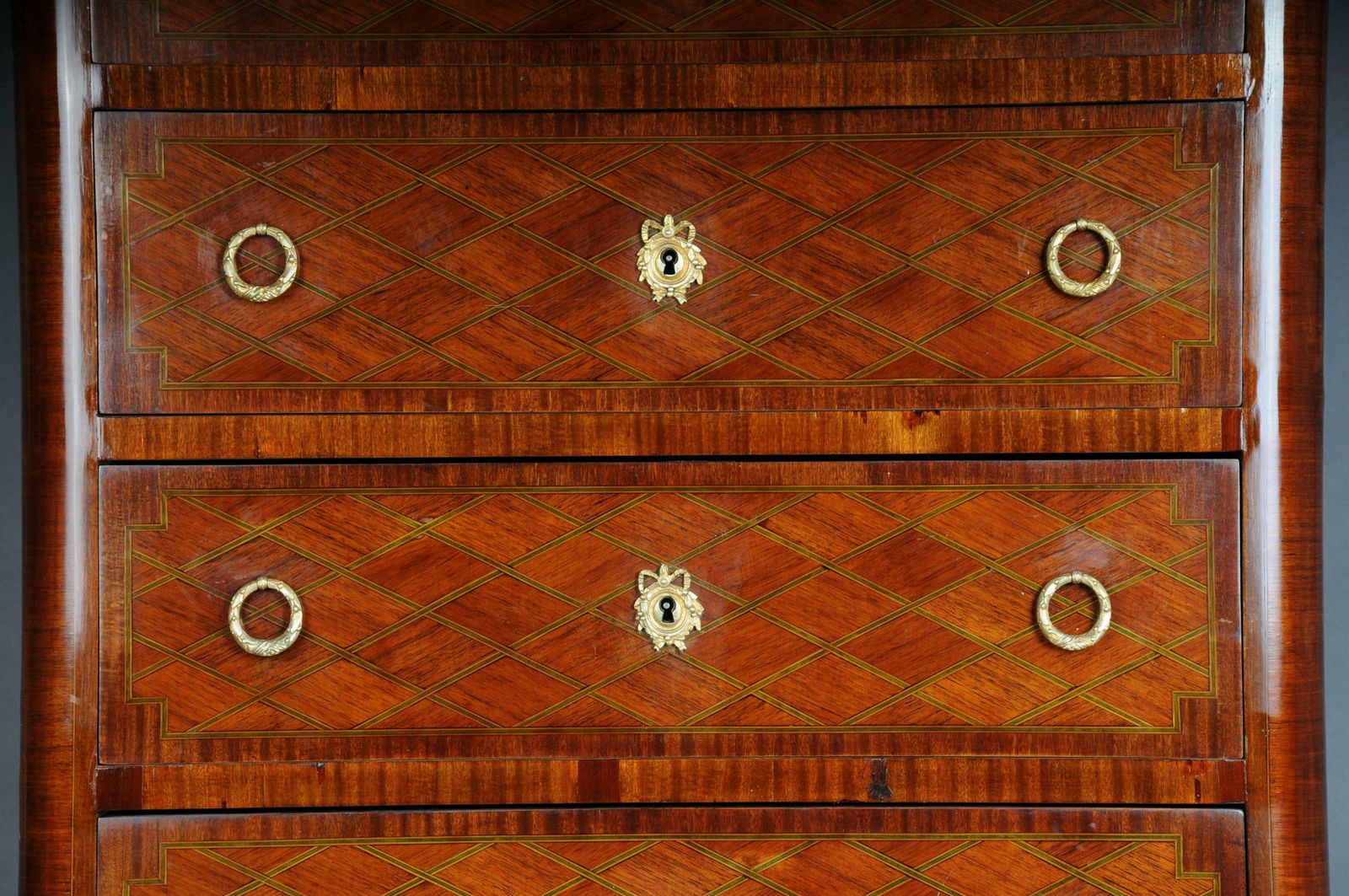 19th Century Beautiful High Chest Of Drawers / Chiffoniere, Louis XVI/Transition photo Furniture
