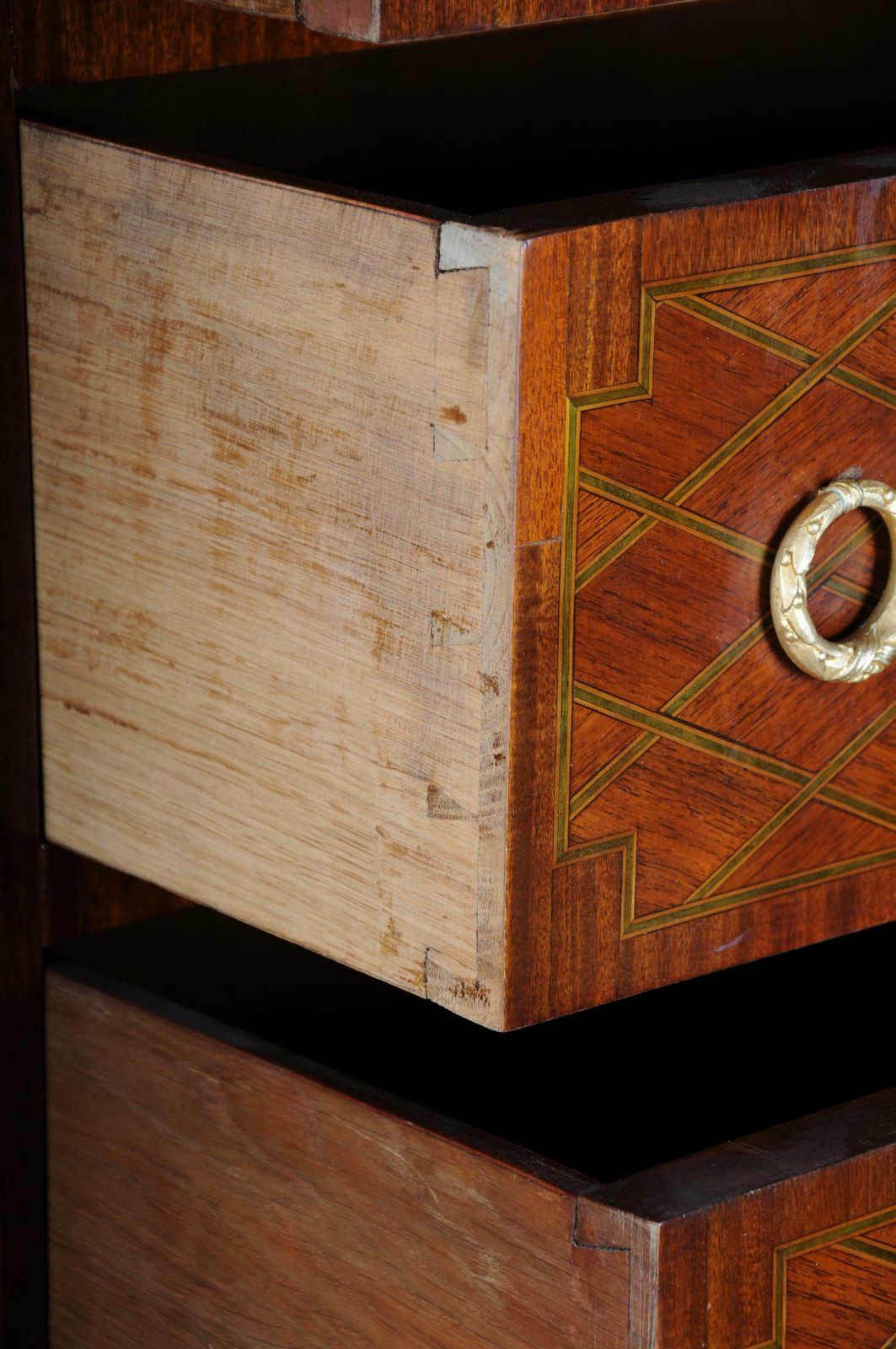 Furniture 19th Century Beautiful High Chest Of Drawers / Chiffoniere, Louis XVI/Transition photo