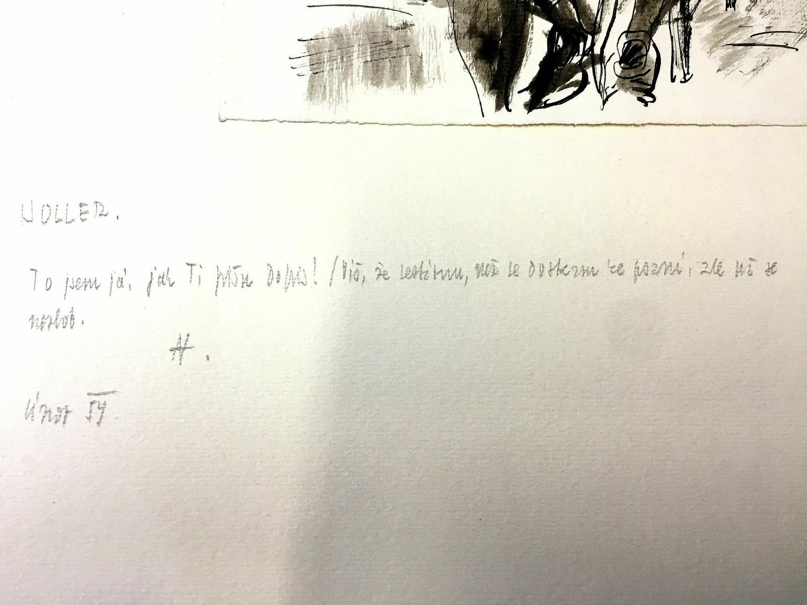 Drawing "That's Me" Josef Holler (1903–1982) photo Art