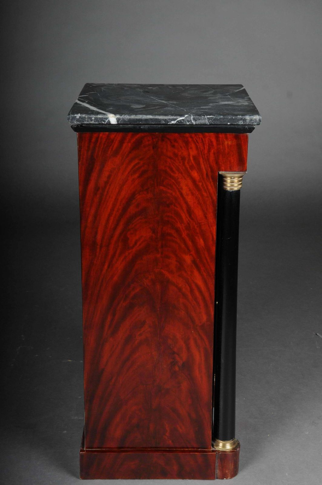 Classic Bedside Table, Side Table In Biedermeier, Mahogany, Right photo vinterior