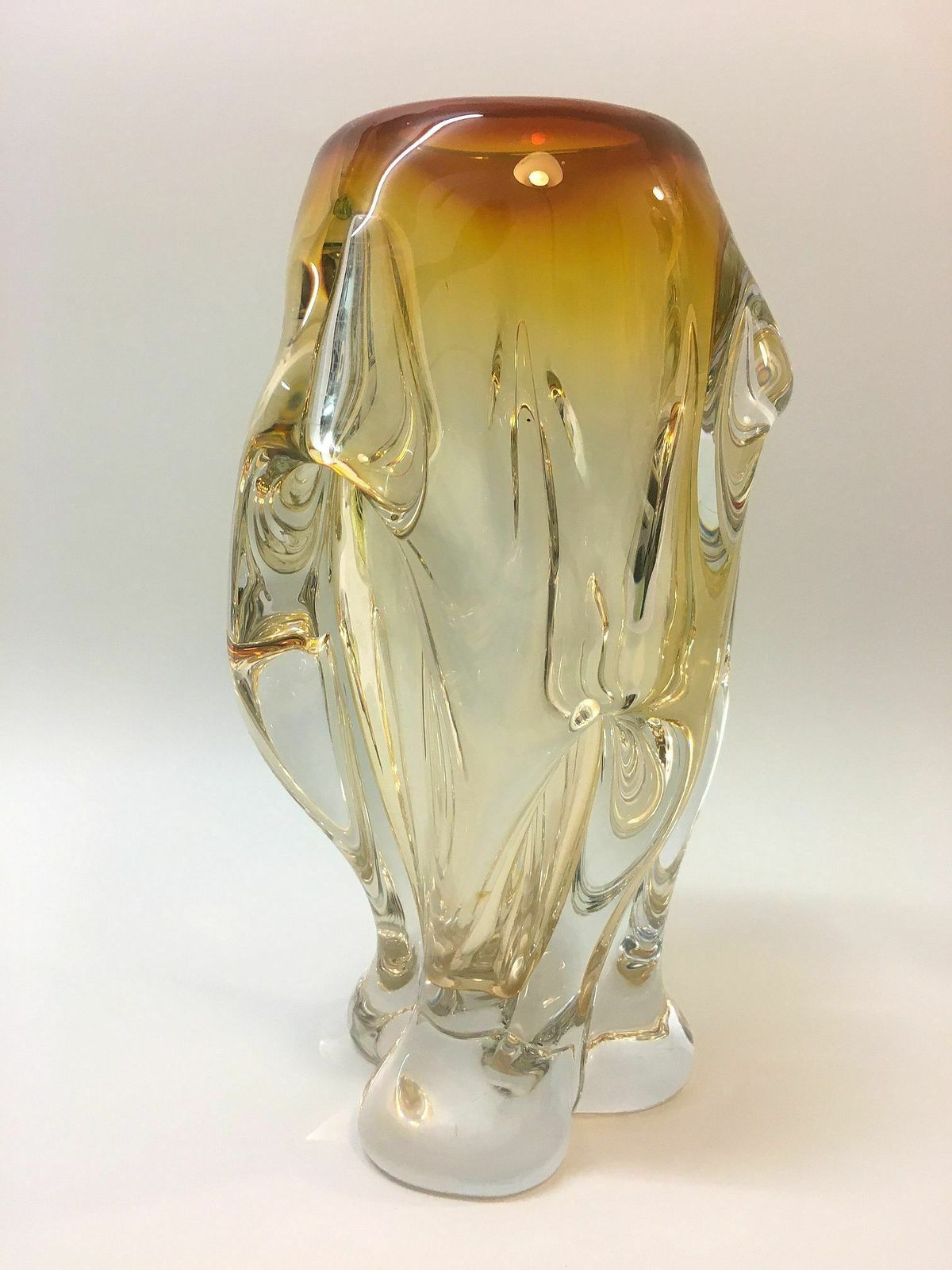 Beautiful Vase/ Free Hand Blown/ Bohuslav Beránek photo furniture