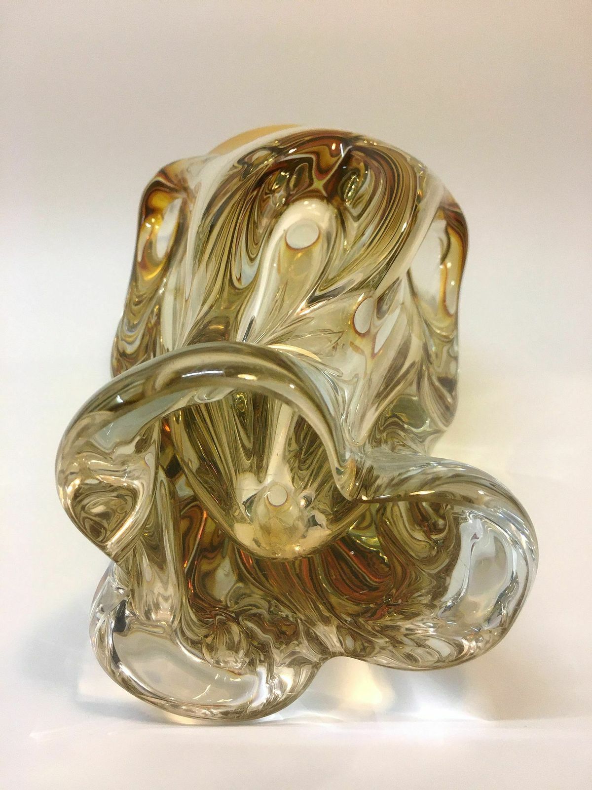 Beautiful Vase/ Free Hand Blown/ Bohuslav Beránek photo vinterior