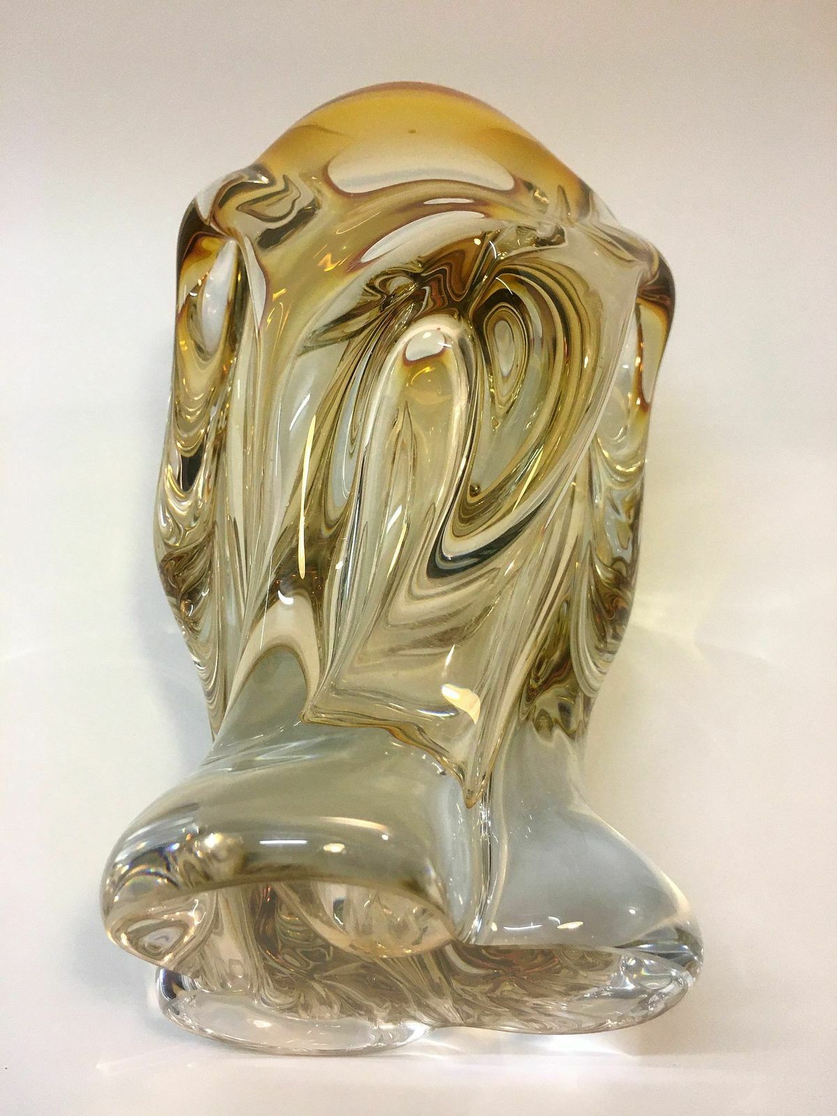 Beautiful Vase/ Free Hand Blown/ Bohuslav Beránek photo buy