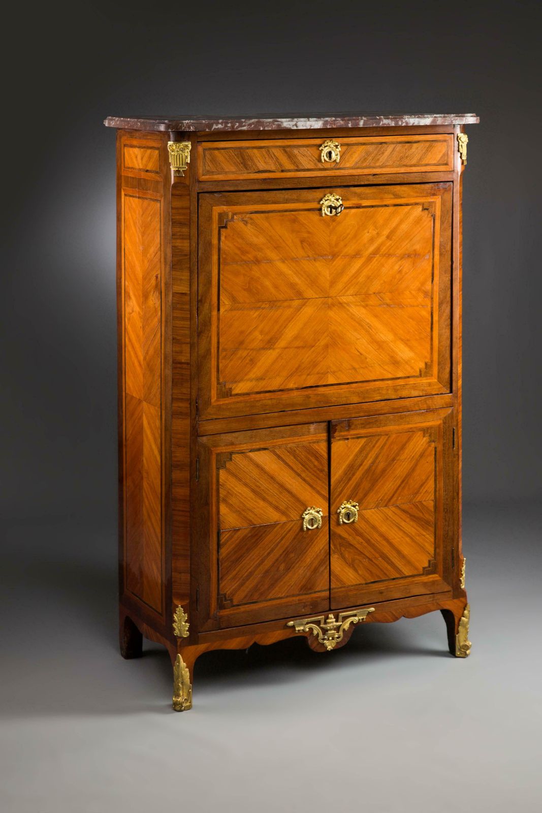 18th Century Transition Secretary Paris Circa 1770 Masters Stamp