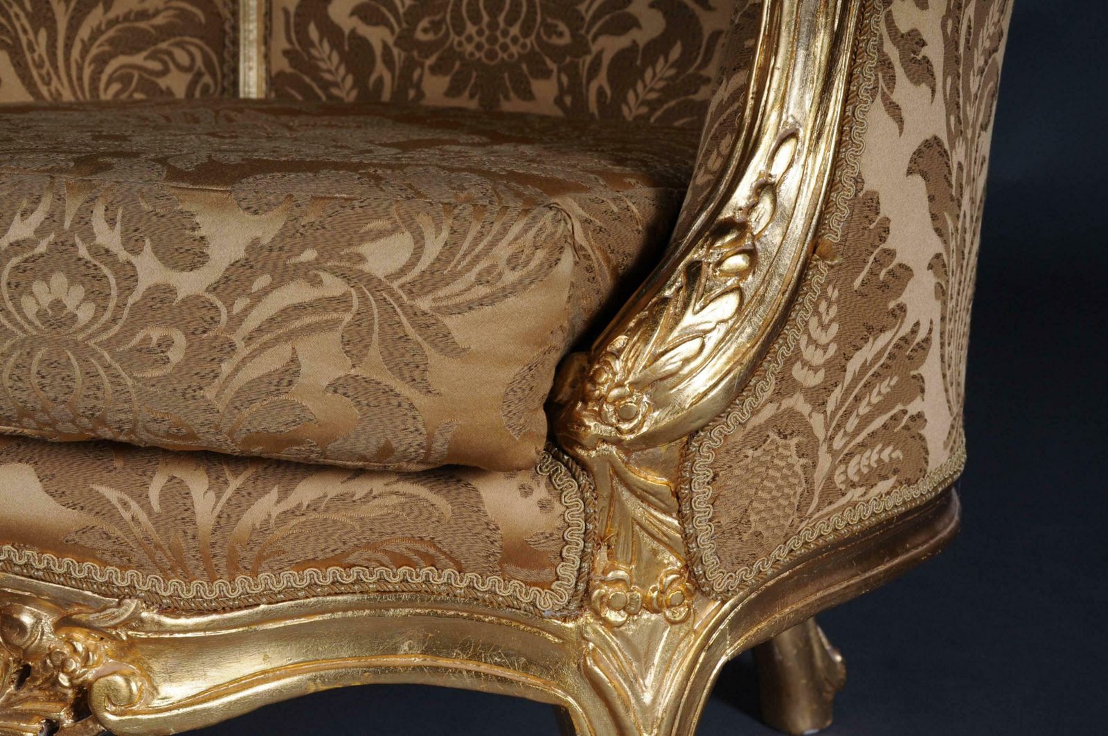 20th Century Louis XV Quinze Bergère Chair Lounge photo vintage