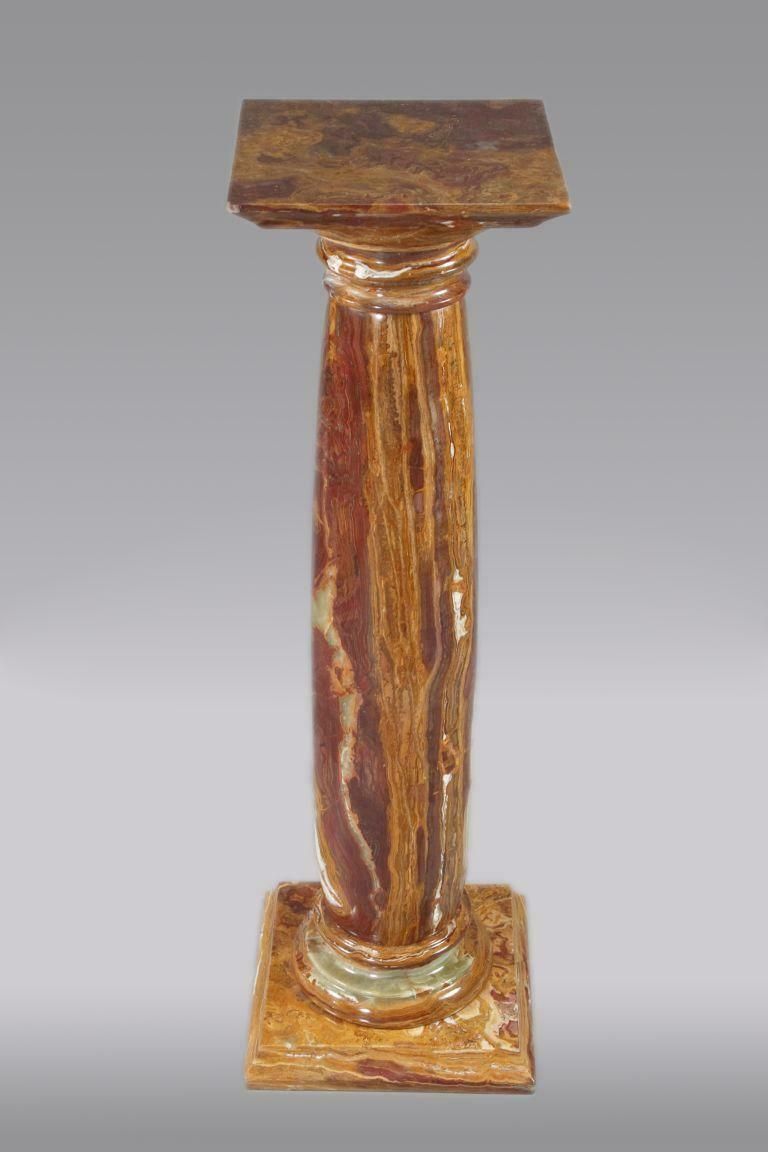 20th Century Quality Marble Onyx Pillar Column In Neoclassical Style photo 2864.0