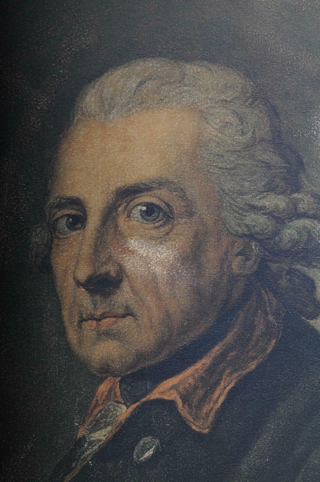 Old Painting Portrait Of Fridrich II The Great 20th Century After A Graff photo for sale