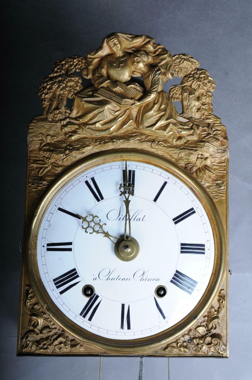 19th Century High Quality Originals Comtoise  Wall Clock Brass photo Home Decor