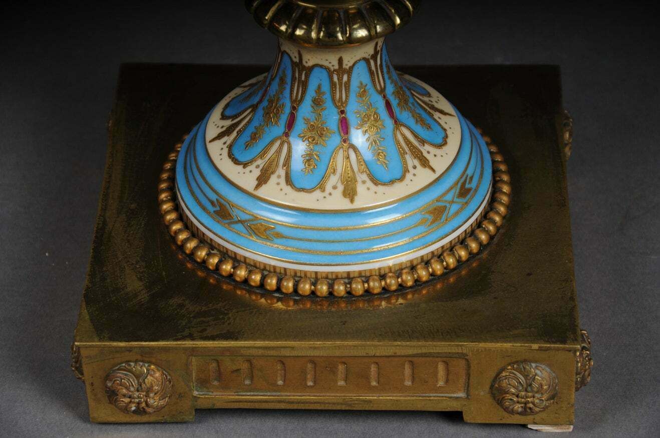 7922.0 19th Century Monumental Sèvres Vase With Bronze Mounting photo