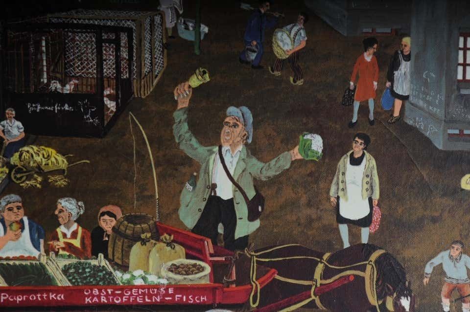 Naive Art Painting By Franz Klekawka photo vintage