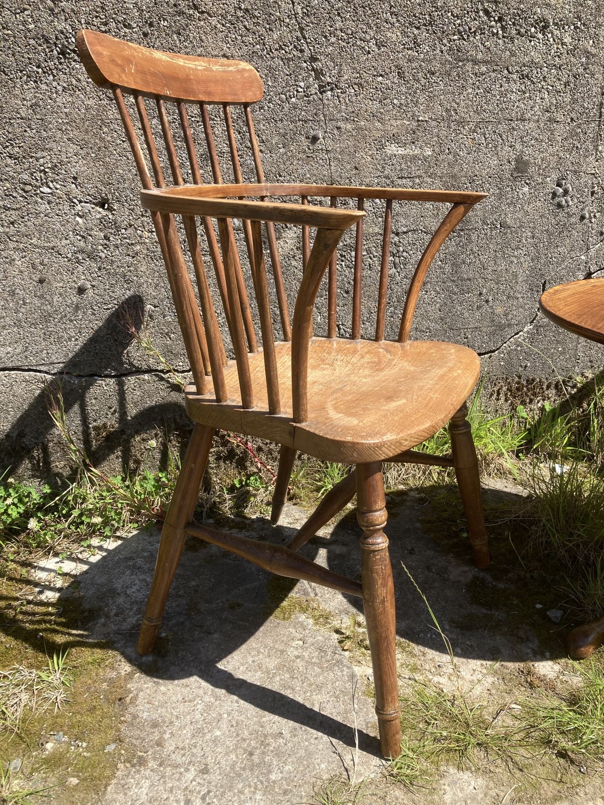photo for sale 1840s Pair Of Windsor Comb Back Arm Chairs