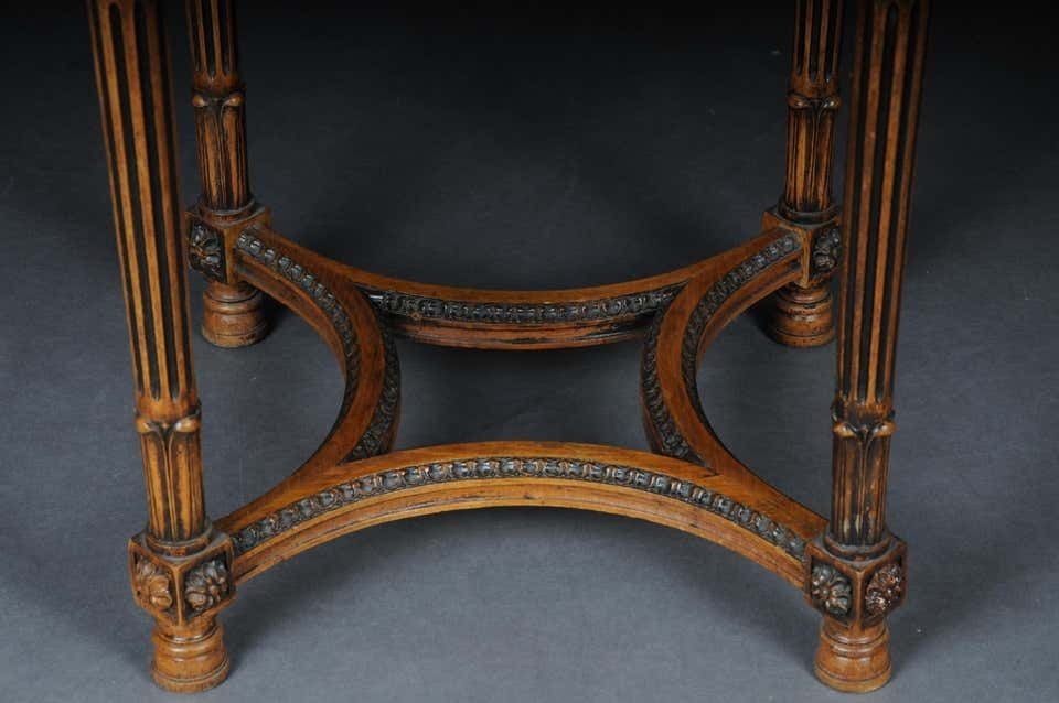 Classic French Side Table In Louis XVI, Beechwood photo for sale