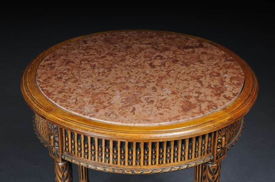 Classic French Side Table In Louis XVI, Beechwood photo 1552.0