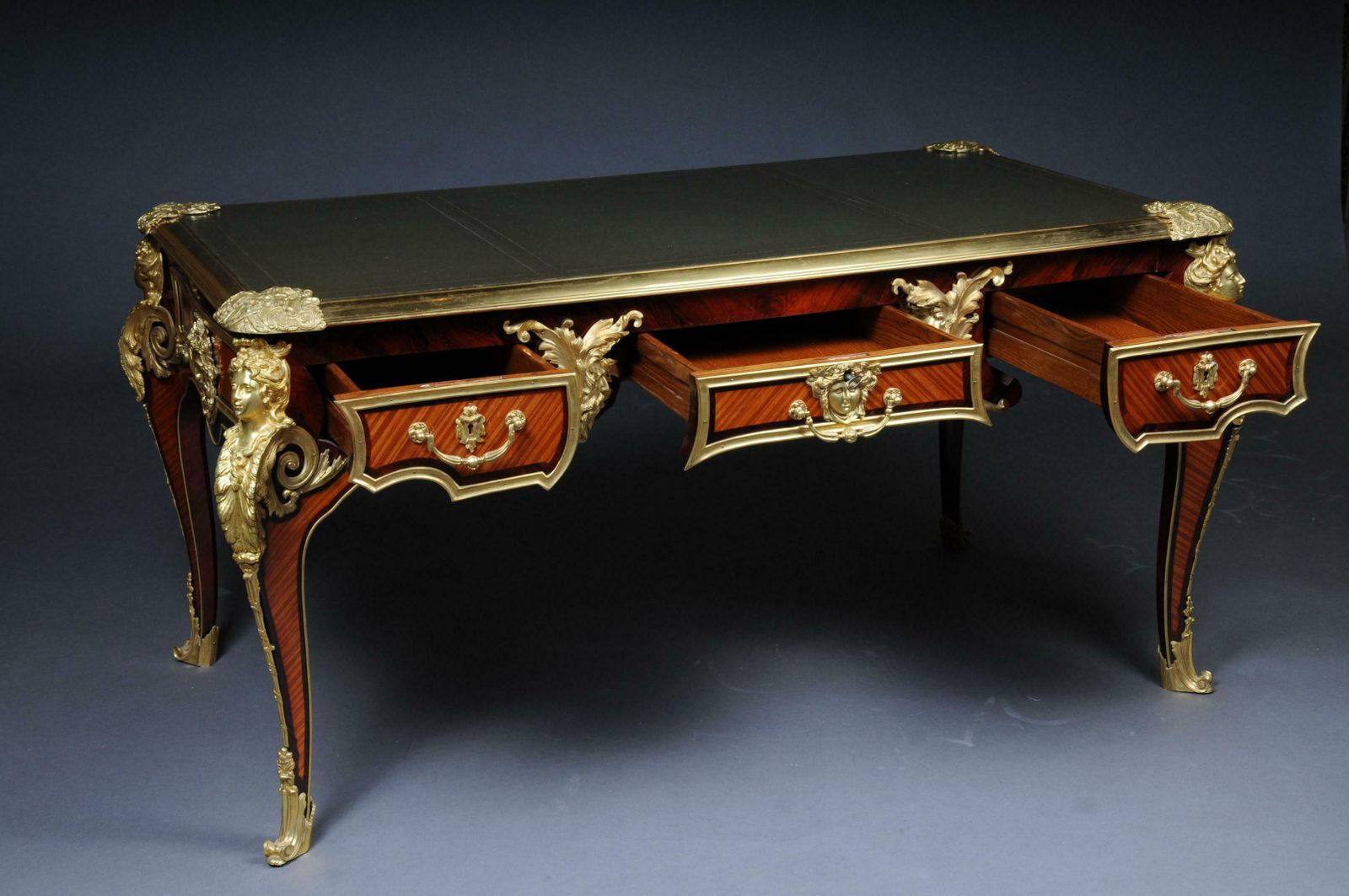 20th Century Imperial French Bureau Plat Or Desk By Charles Boulle photo 15763.0