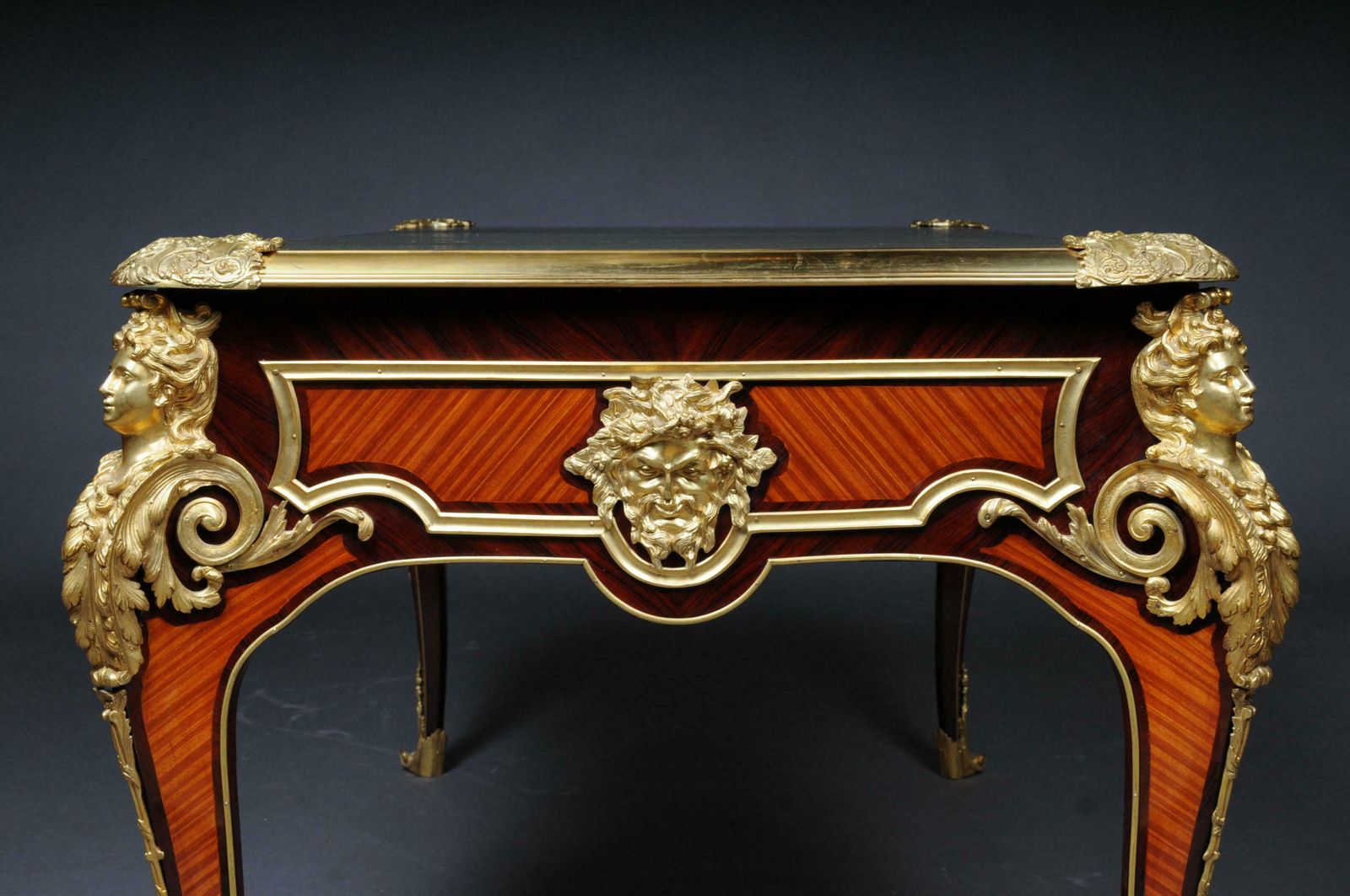 photo vinterior 20th Century Imperial French Bureau Plat Or Desk By Charles Boulle