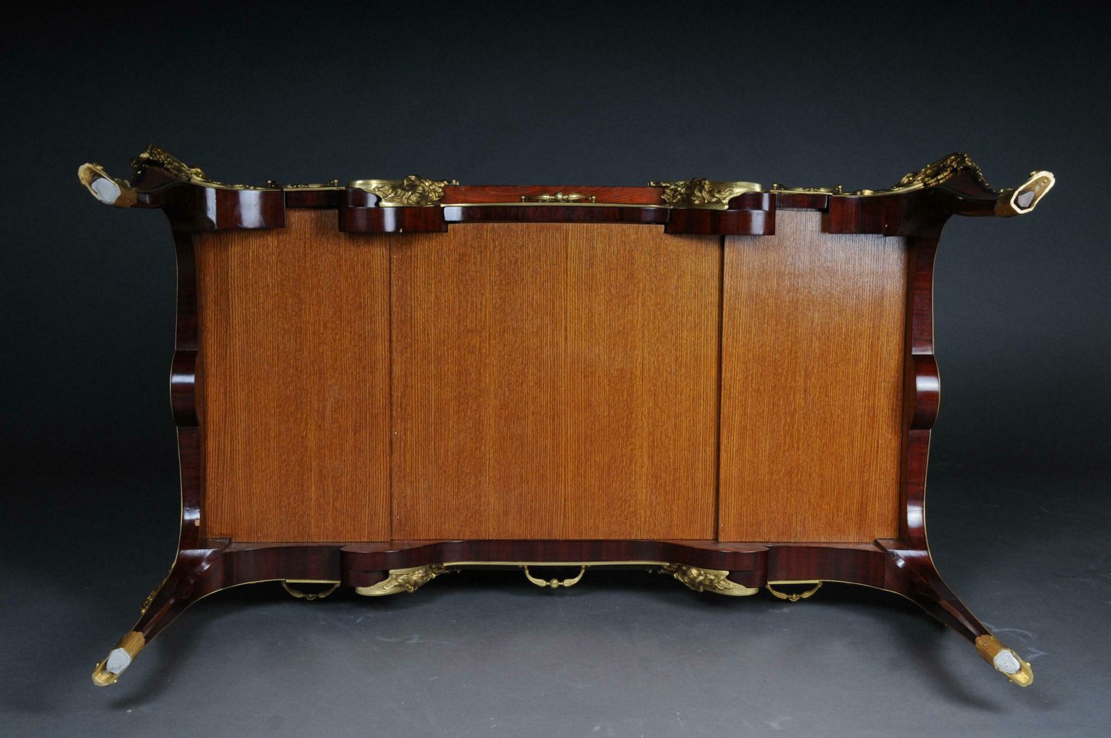 photo vintage 20th Century Imperial French Bureau Plat Or Desk By Charles Boulle