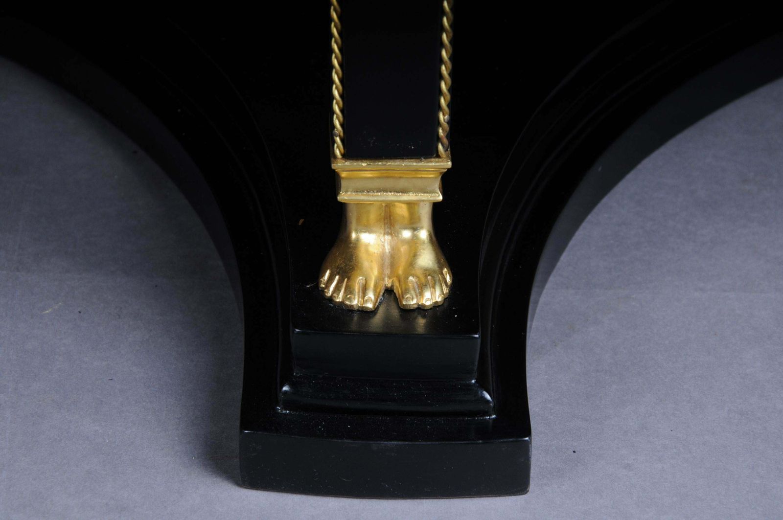 Classic Ebonised Karyadite Pillar / Pedestal In Empire Style photo 1716.0