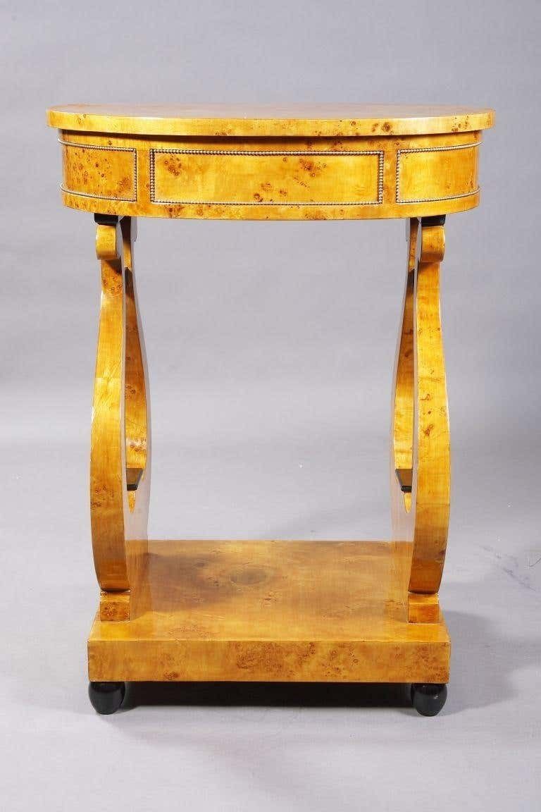 Beautiful Lyre Sewing Table In Viennese Biedermeier Style photo furniture