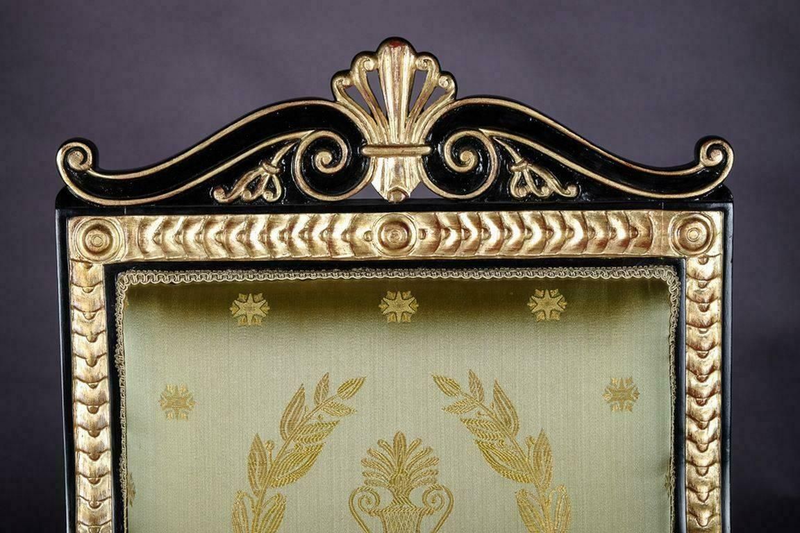 20th Century Empire Style Napoleonic Swan Armchair photo vinterior