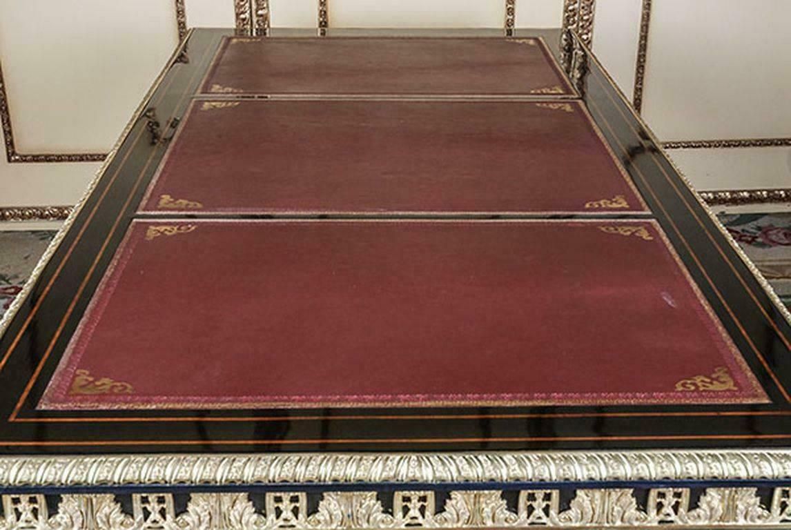 photo for sale 20th Century Louis XIV Style French Piano Black Writing Table