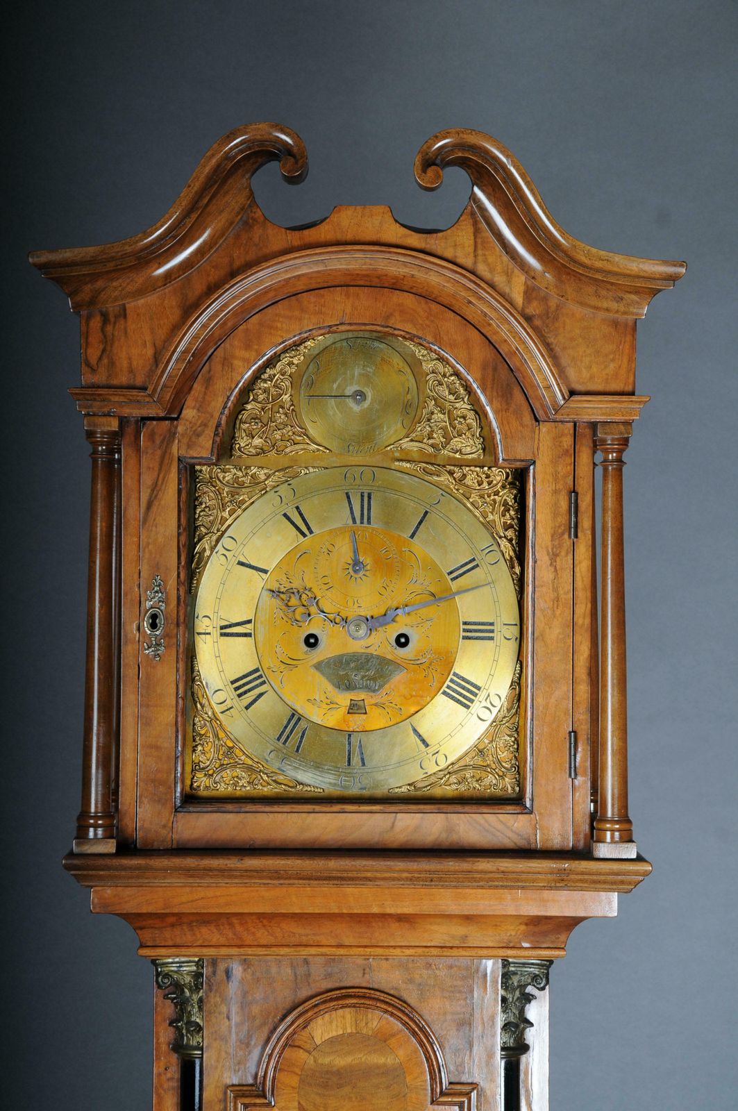 Beautiful Antique English Grandfather Clock, Oak, 19th Century photo for sale