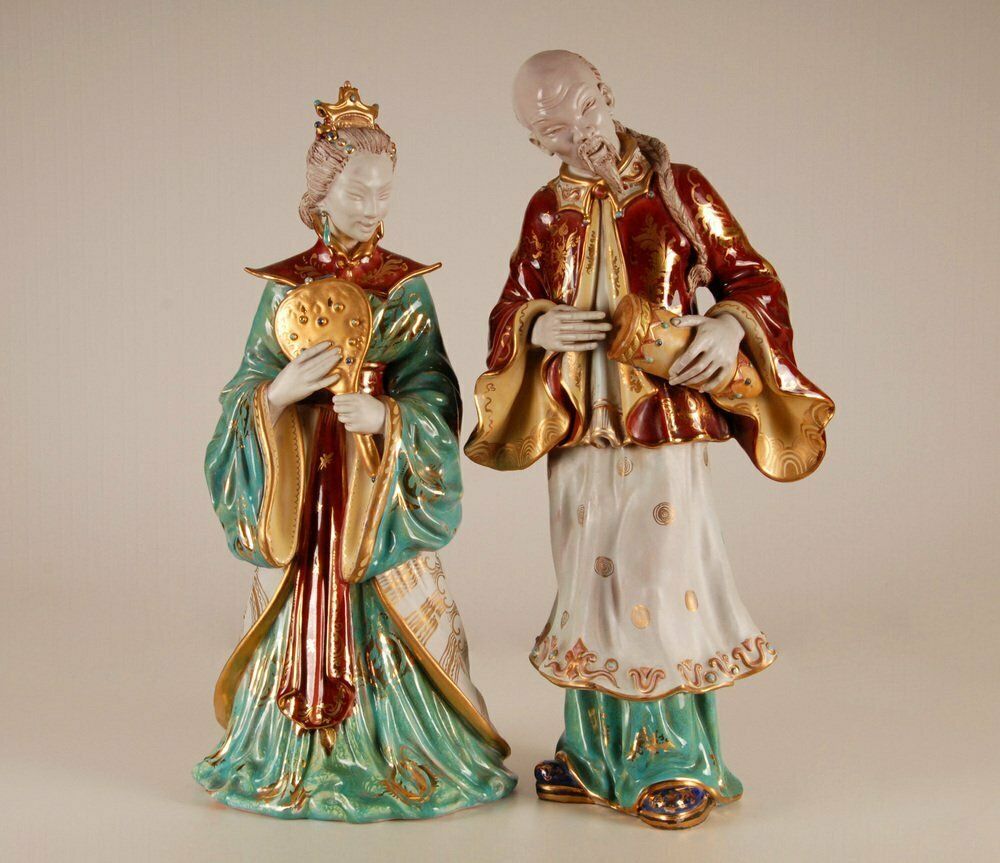 Vintage Italian Ceramic Figures By Eugenia Pattarino, 1960s, Set Of 2 photo 1399.0