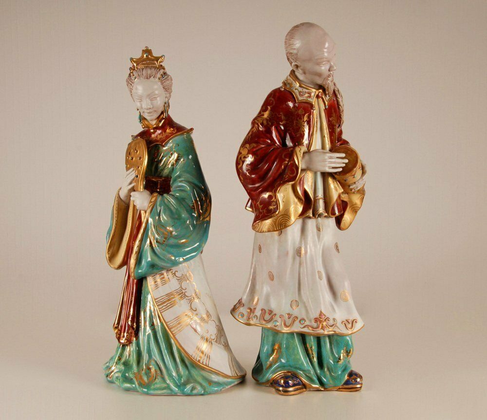 Vintage Italian Ceramic Figures By Eugenia Pattarino, 1960s, Set Of 2 photo vinterior