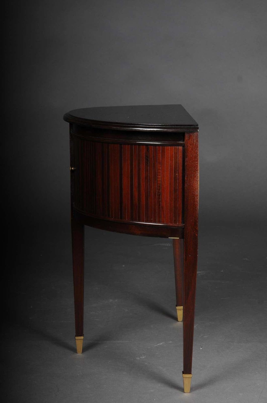 photo for sale 20th Century English Semicircular Wall Chest Of Drawers, Mahogany