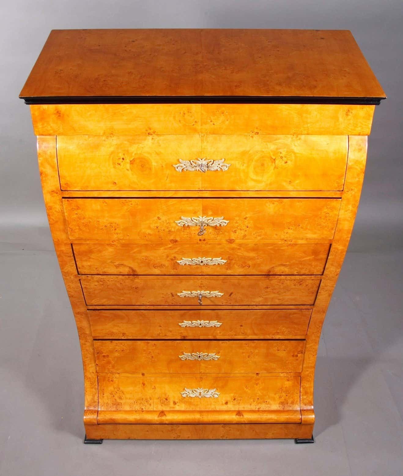 20th Century Vienna Biedermeier Style Chiffoniere Commode After Josef Danhauser photo furniture