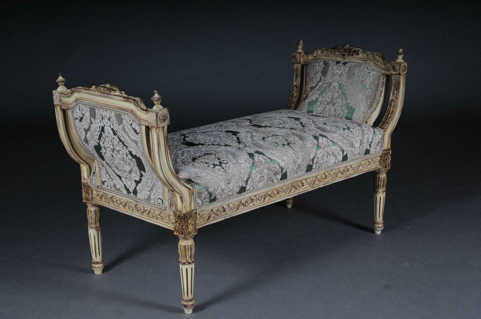 Noble French Bench, Gondola In Louis Seize XVI photo furniture