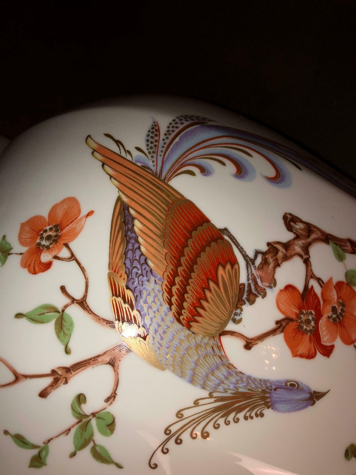 1780.0 Big Ak Kaiser Olivia Porcelain 100 Cm Boden Vase Dragon Figur Um 1960 photo
