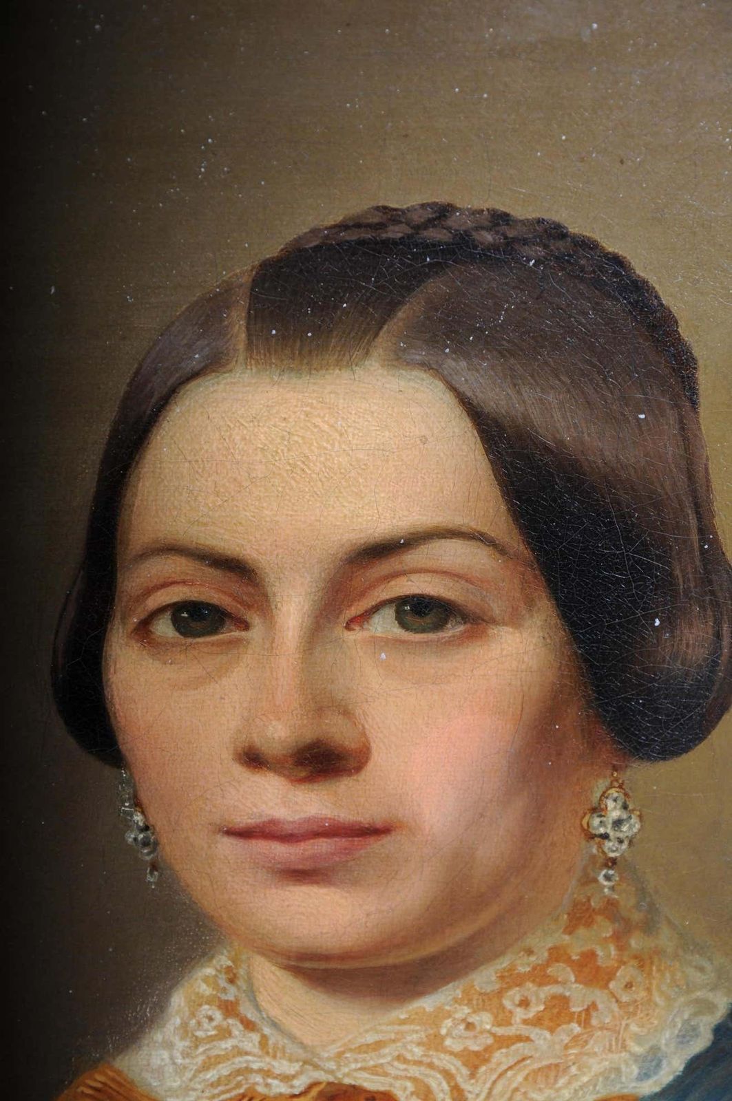 photo for sale Antique Biedermeier Ladies Portrait / Painting, 19th Century