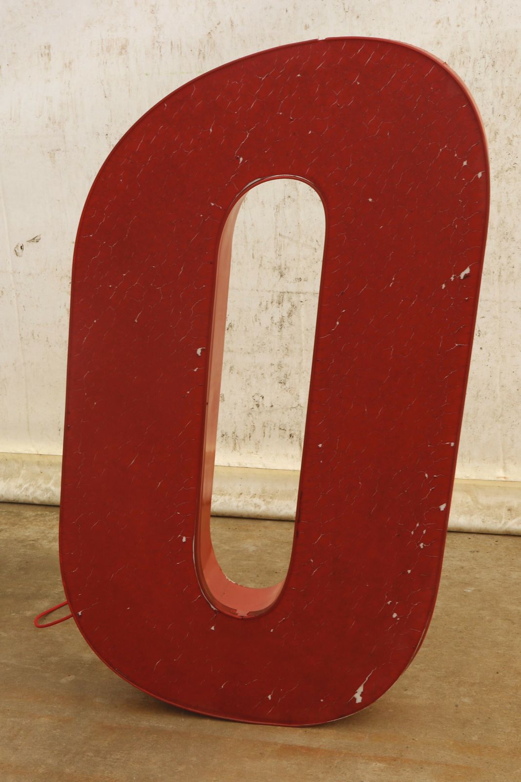 Eastern Bloc Huge Iluminated Letter O In The Form Of A Floor Night Lamp, 1970´S photo Lighting