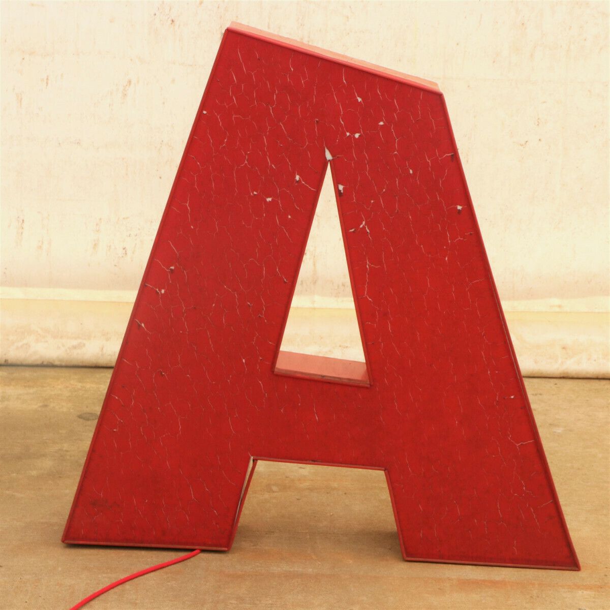 Eastern Bloc Vintage Iluminated Letter A In The Form Of A Floor Night Lamp, 1970