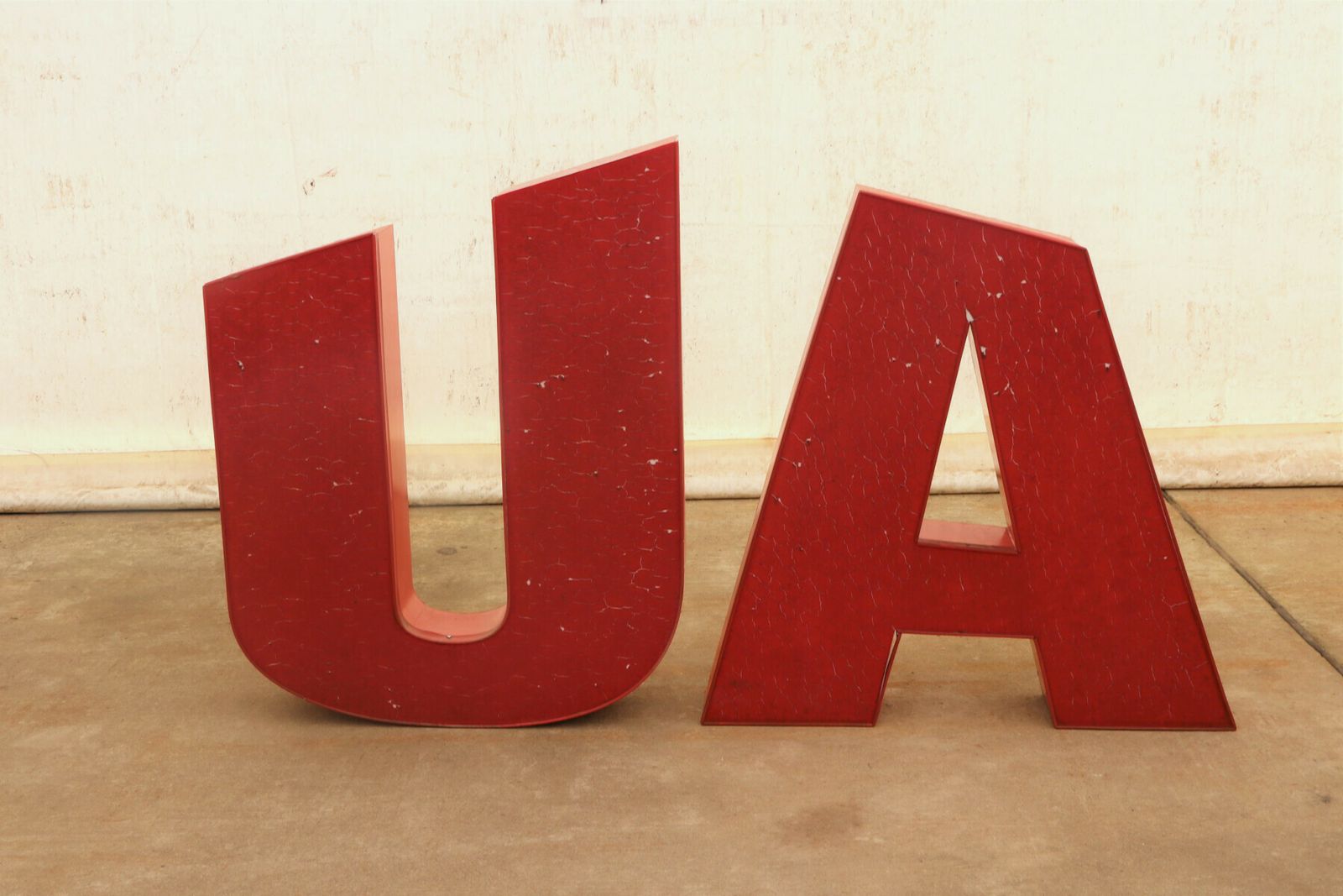 Eastern Bloc Vintage Iluminated Letter A In The Form Of A Floor Night Lamp, 1970 photo for sale