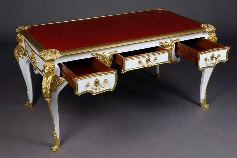 20th Century Bureau Plat Or Writting Table By The Model Of Andre Charles Boulle photo 17664.0